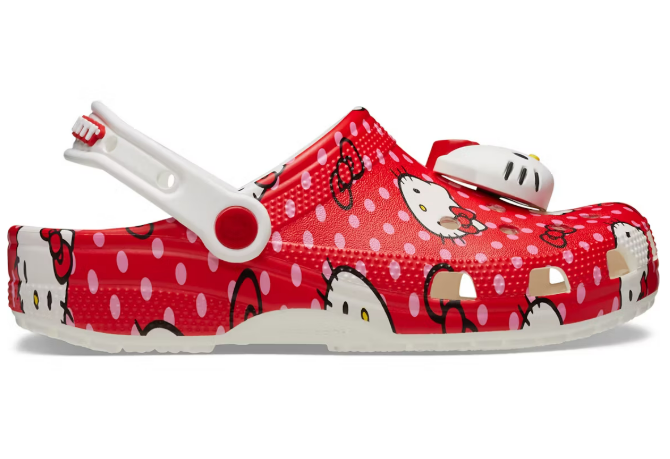 Crocs Classic Clog Hello Kitty Red Polka Dots
