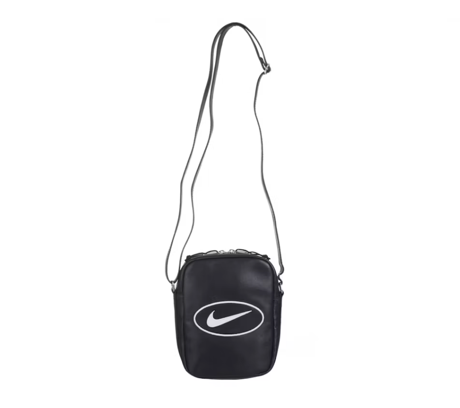 Supreme Nike Leather Shoulder Bag Black