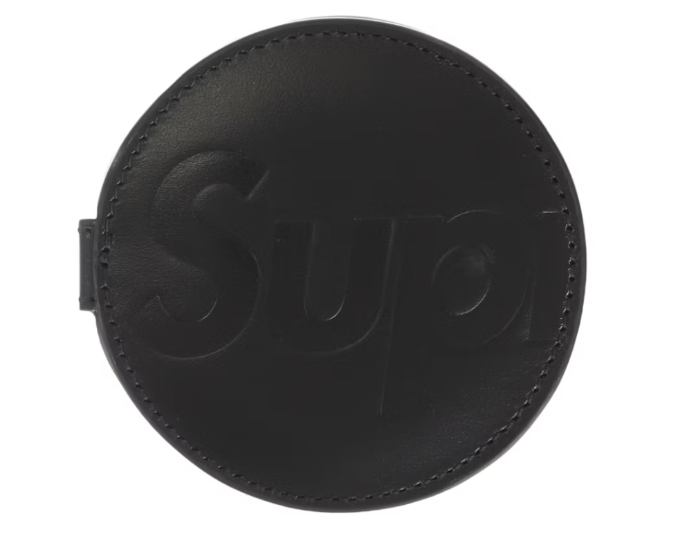 Supreme Leather Pocket Mirror Black