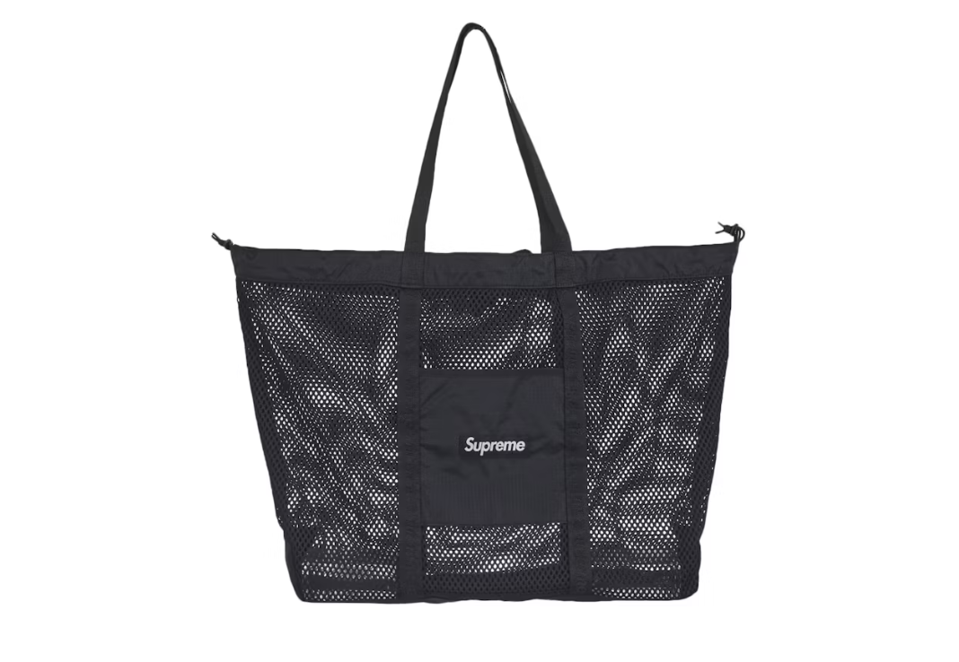 Supreme Mesh Tote Bag Black