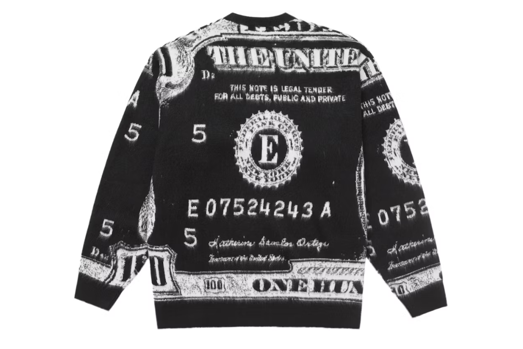 Supreme Money Sweater Black