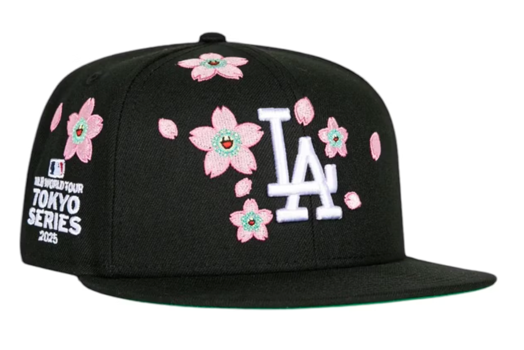 Takashi Murakami x MLB Tokyo Series Dodgers Snapback Black