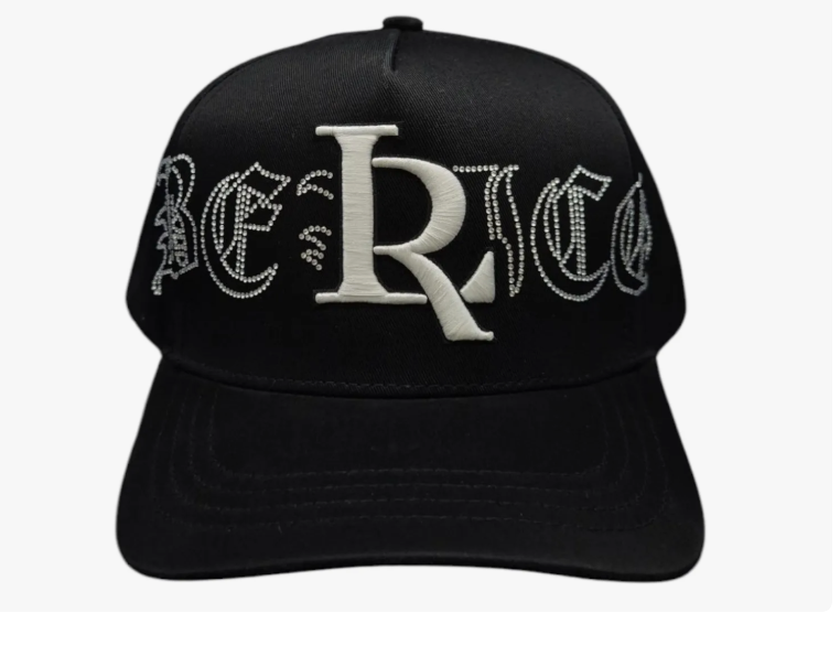 Gorra Toto Hats Luis R Black White Diamonds