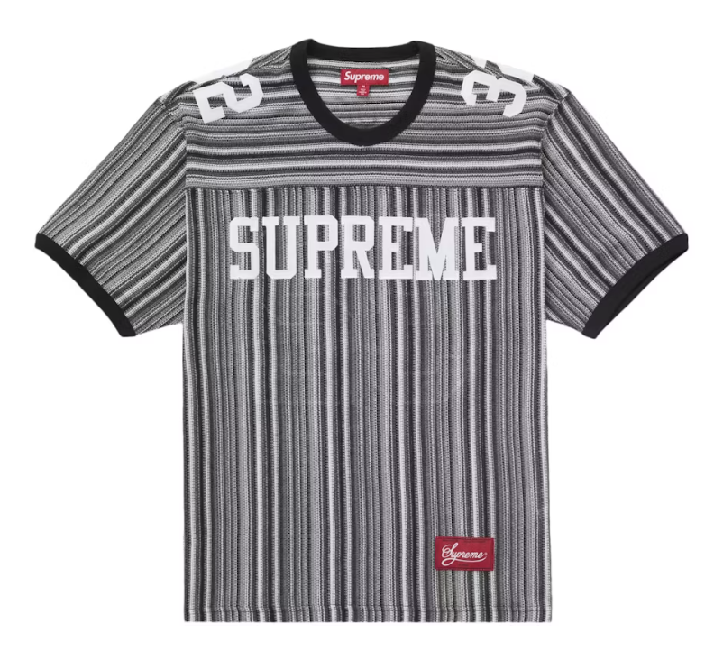 Supreme Open Knit Football Top Black