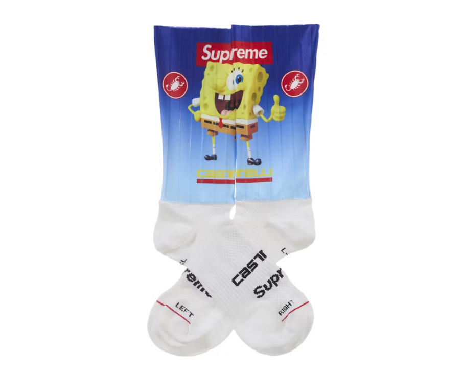 Supreme SpongeBob Castelli Socks Blue