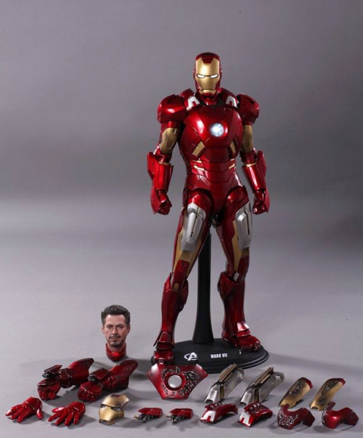 Hot Toys 1/6 Marvel Movie Masterpiece Iron Man Mark VII Collectible Figure