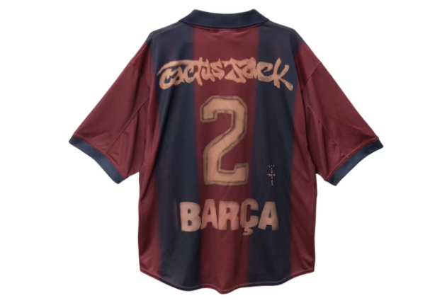 Travis Scott x Nike x FC Barcelona Retro 2000/01 Home Skeleton Jersey