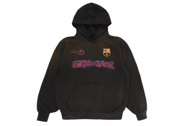 Travis Scott x Nike x FC Barcelona Spray Logo Hoodie