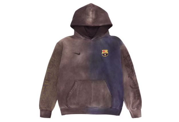 Travis Scott x Nike x FC Barcelona Split-Dye Crest Hoodie