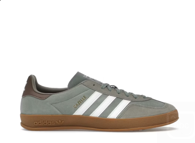 Adidas Gazelle Indoor Silver Pebble Silver Green