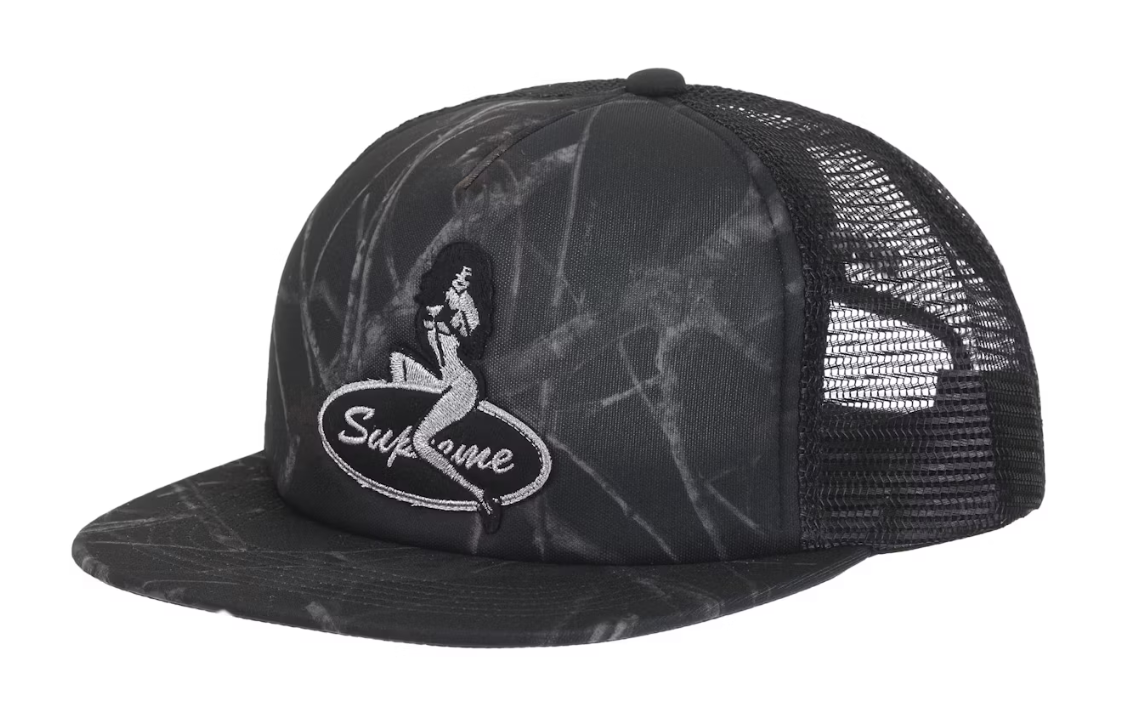 Supreme Pinup Mesh Back 5-Panel Black Camo