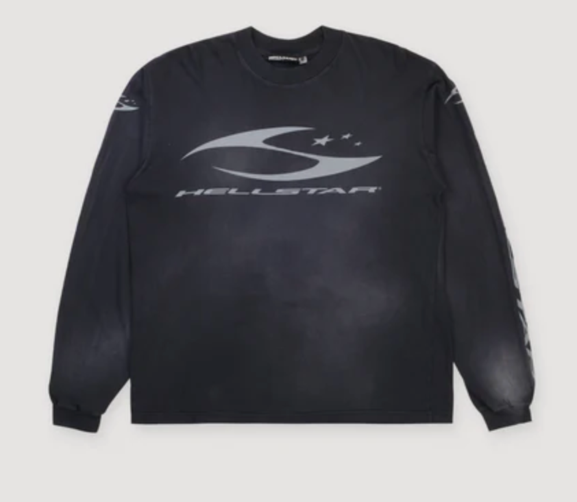 Hellstar Cursove Logo Longleeve Black