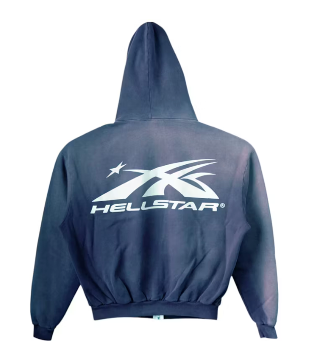 Hellstar HS Logo Zip-Up Hoodie Emerald