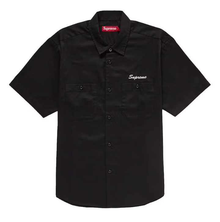 Supreme AOI Eyes S/S Work Shirt Black