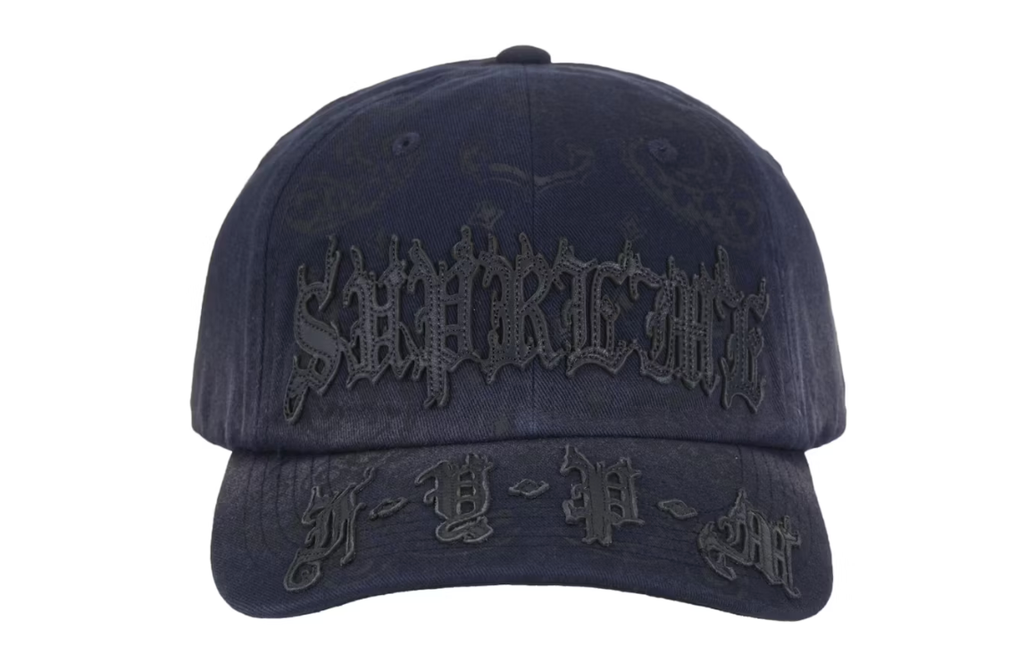 Supreme Leather Applique 6-Panel Navy – Gallery MX