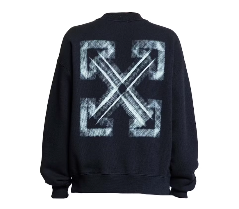 Off-White Vibe Arriw Skate Crewneck Black-Aqua
