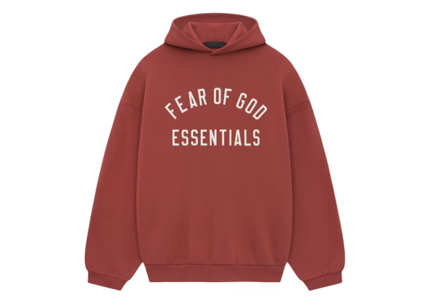 Fear of God Essentials Fleece Hoodie Crimson
