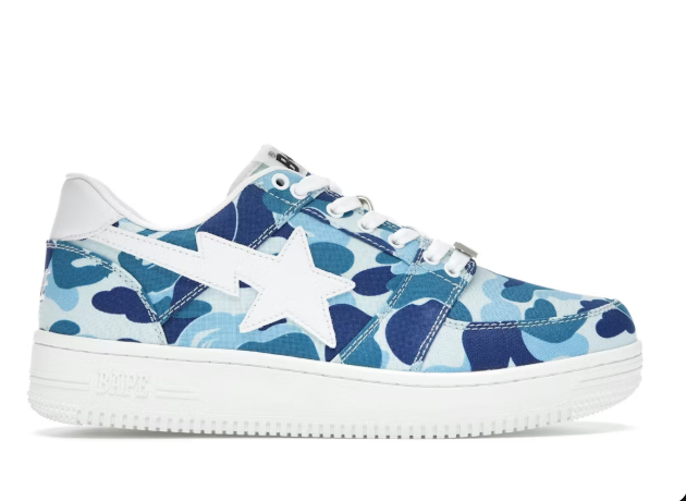 A Bathing Ape Bape Sta Low ABC Camo 20th Anniversary Blue