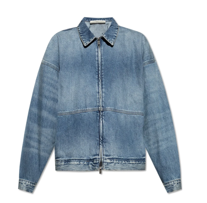 Fear of God Essentials Denim Trucker Jacket (FW25) Classic Blue