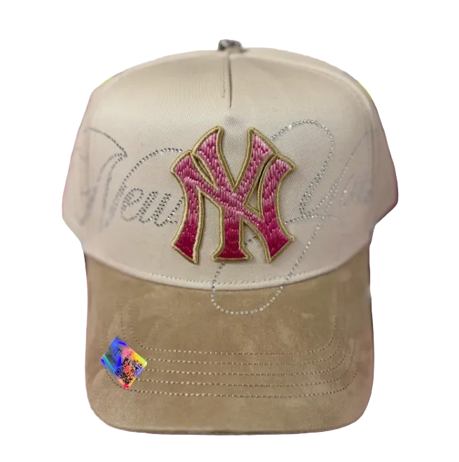 Gorra Caps Fans NY Pink/Beige