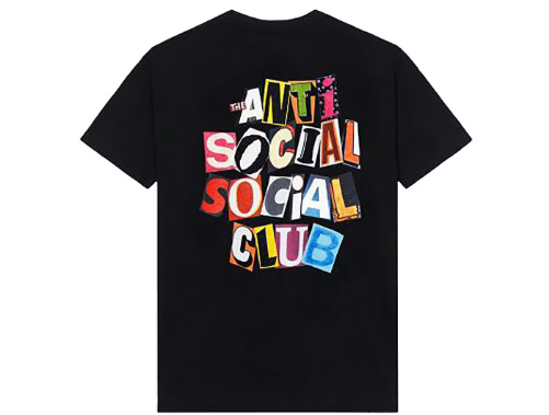 Anti Social Social Club Torn Pages Of Our Story Tee Black