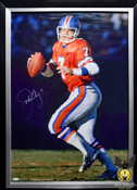 Cuadro Autografiado "John Elway"