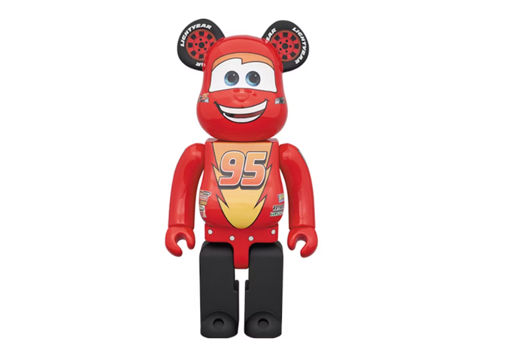 Bearbrick x Disney Pixar Lightning McQueen 1000%