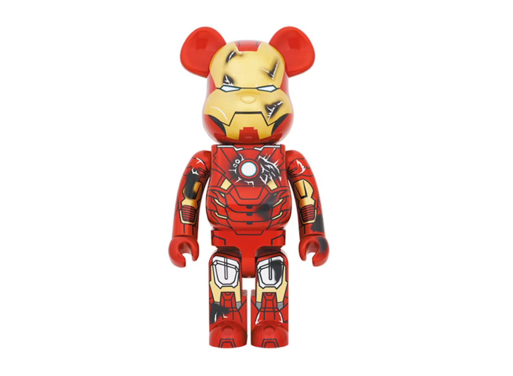 Bearbrick x Marvel Iron Man 3 Mark VII Damage