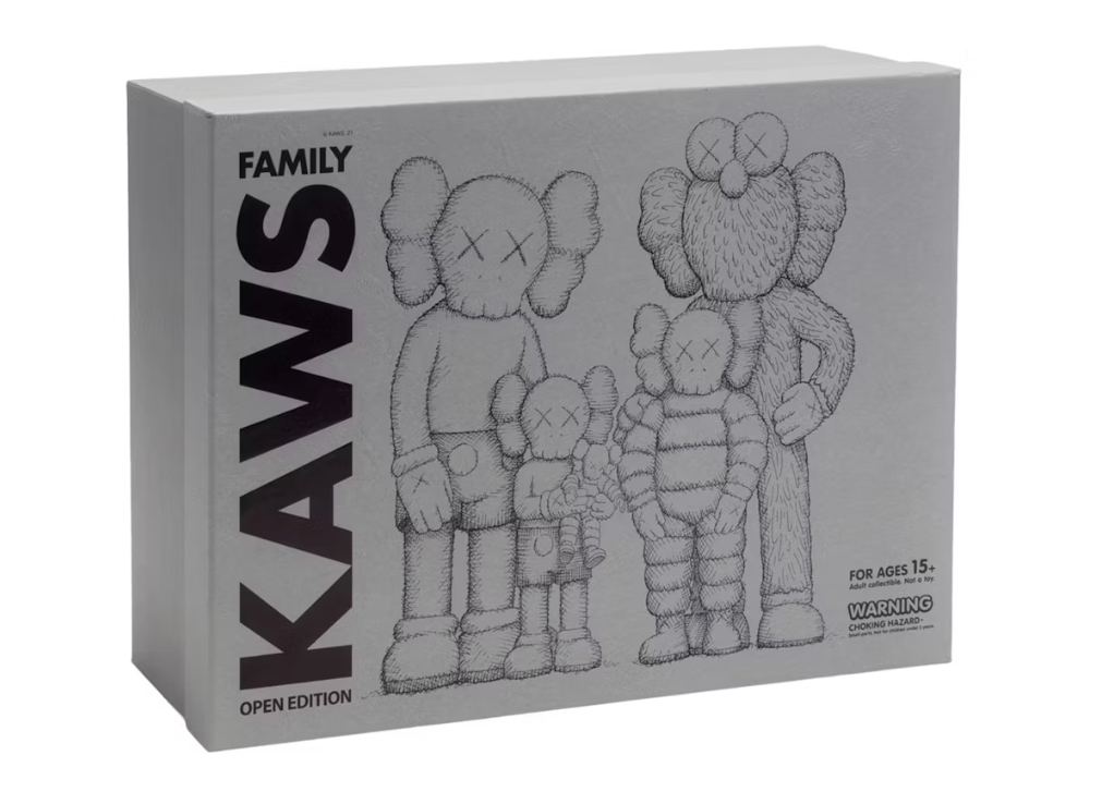 KAWS Family Vinyl Figures Grey/Pink