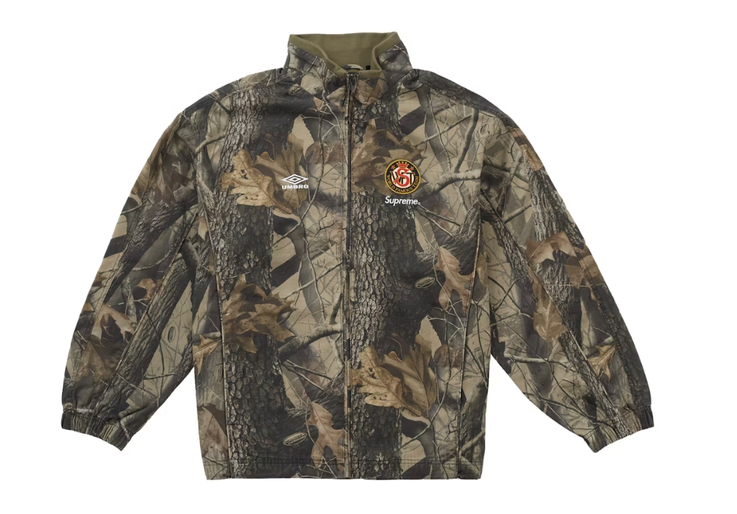 Supreme Umbro Cotton Ripstop Track Jacket (SS26) Realtree Hardwoods Camo