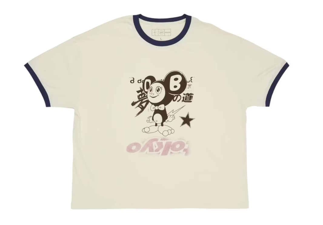 Travis Scott Cactus Jack x Fragment x Takashi Murakami Tokyo Ringer Tee Multicolor