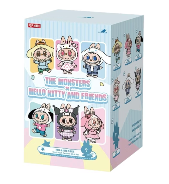 Pop Mart The Monsters Labubu x Hello Kitty and Friends/Sanrio Characters Series Sealed Case Single Blind Box