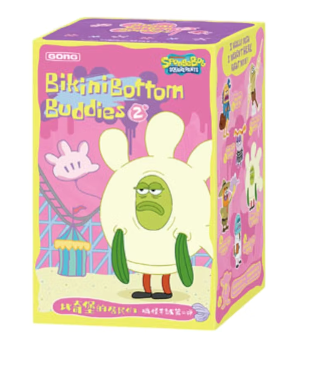 Pop Mart Gong Spongebob Squarepants Residents of Bikini Bottom Whimsical Plush Part 2 Single Blind Box