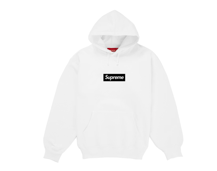 Supreme Paris Anniversary Box Logo Hoodie White