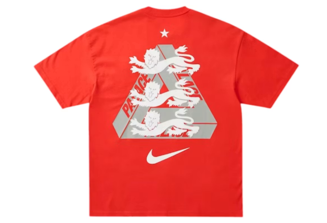 Palace x Nike England T-shirt Light Crimson