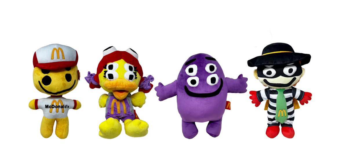 Cactus Plant Flea Market x McDonald's Hamburglar Grimace Birdle The Early Bird Cactus Buddy Set of 4 Plush