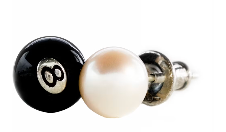 Stussy 8 Ball Earring Sterling Silver