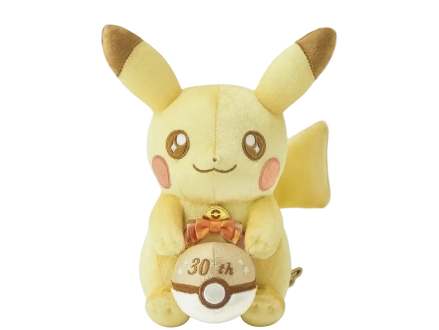 Pokemon 30th Anniversary Mascot Shiny Pikachu Plush