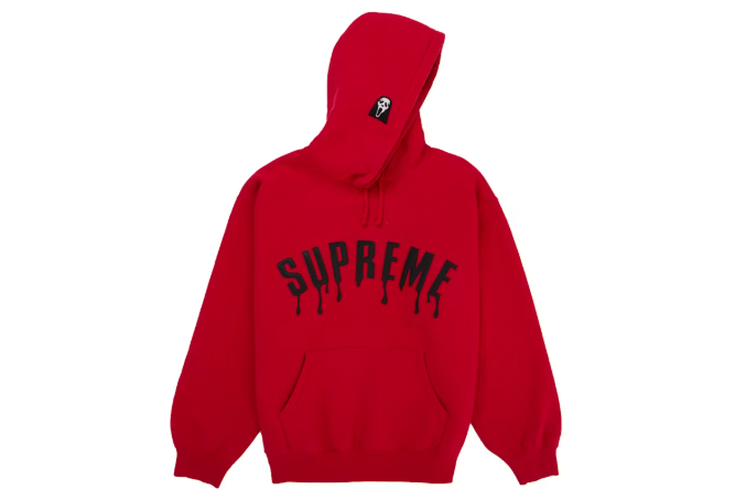 Supreme Ghostface Arc Hooded Sweatshirt Red