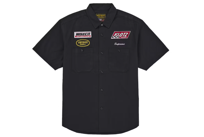 Supreme Vanson Leathers S/S Work Shirt Black