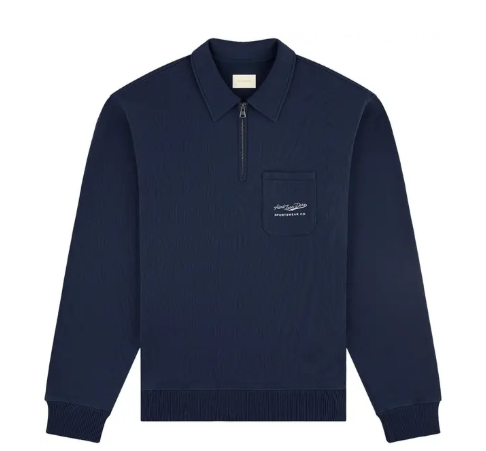 Aimé Leon Dore Aimé Sportswear Quarter Zip Pullover 'Navy Blazer'