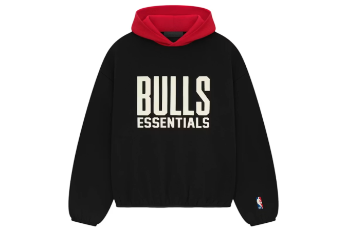 Fear of God Essentials Bulls Hoodie Black/Red