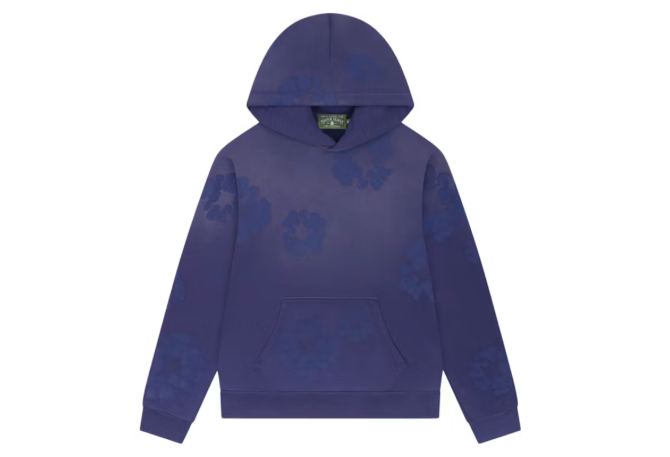 Denim Tears Mono Cotton Wreath Hoodie Washed Blue