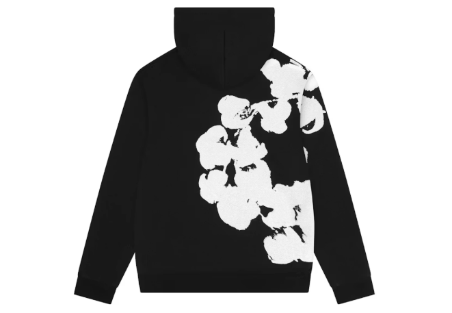 Denim Tears Big Cotton Wreath Sweatshirt Black