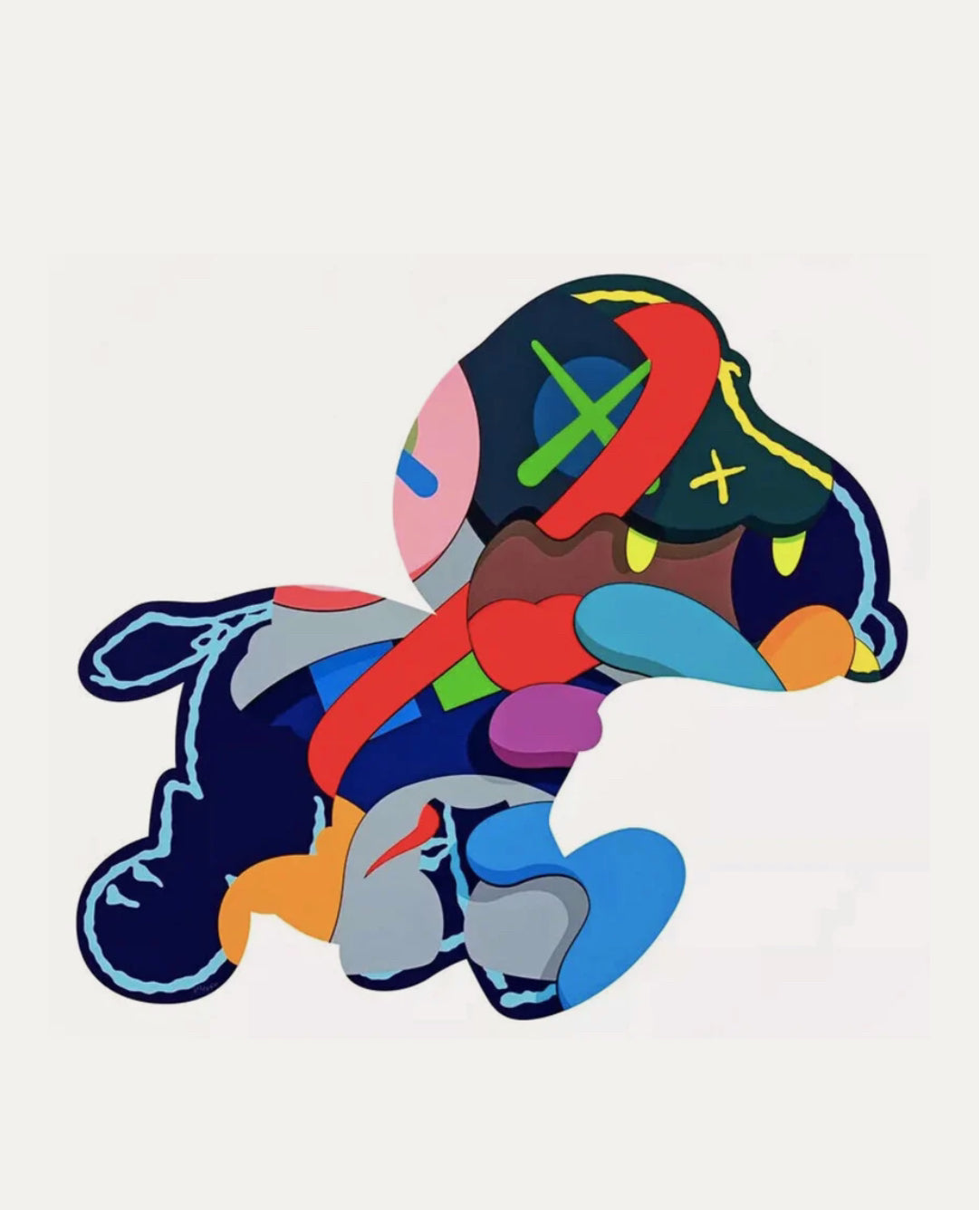 Kaws Stay Steady, 2015 Screenprint Framed and Signed