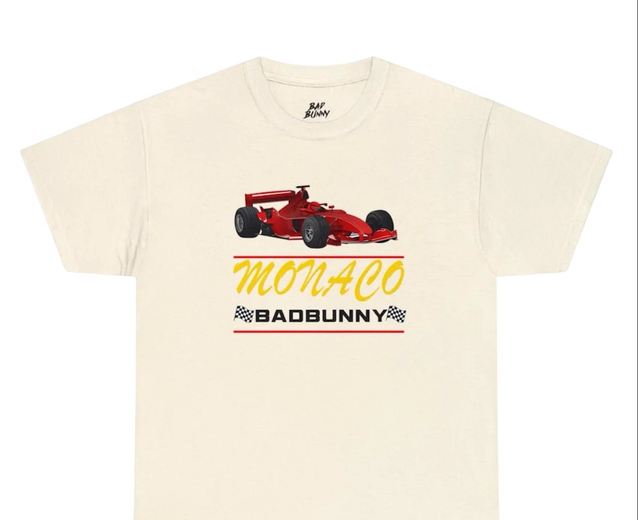 Bad Bunny Tee Monaco Grand Prix off white