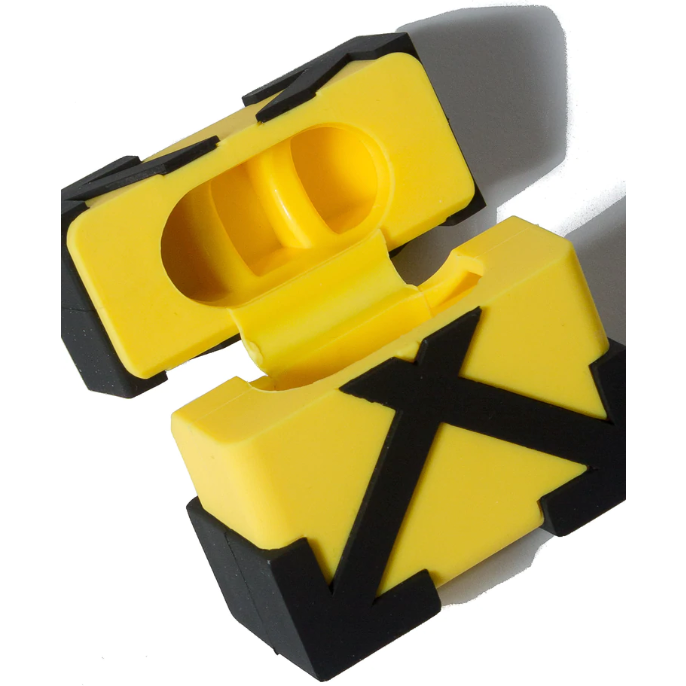 Off White Arrow Airpods Case Yellow Black