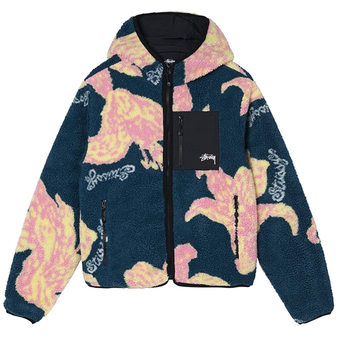 Floral hooded jacket on sale