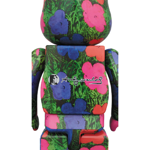 Bearbrick ANDY WARHOL "Flowers" 1000%