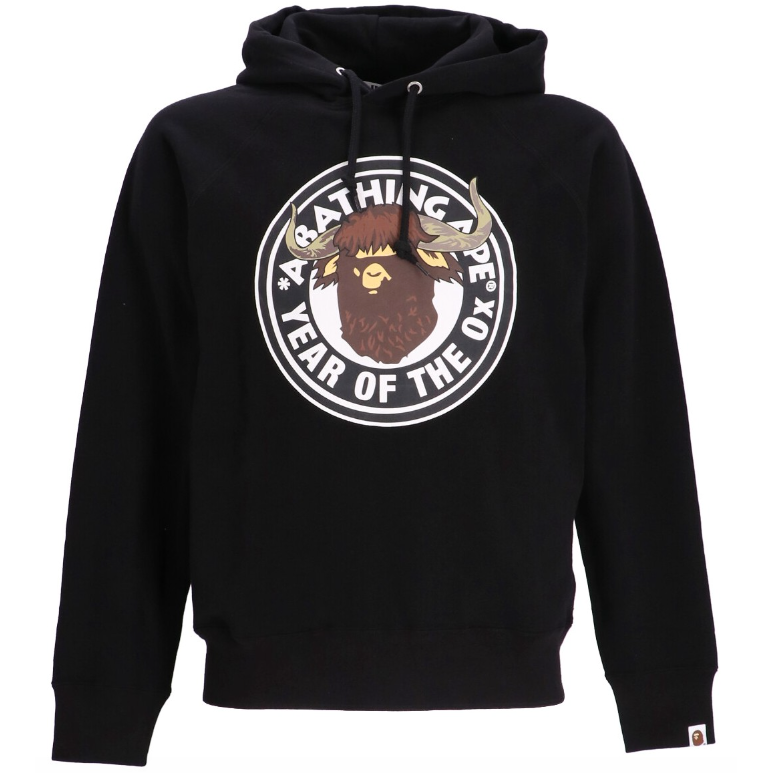 A BATHING APE YEAR OF THE OX HOODY BLACK
